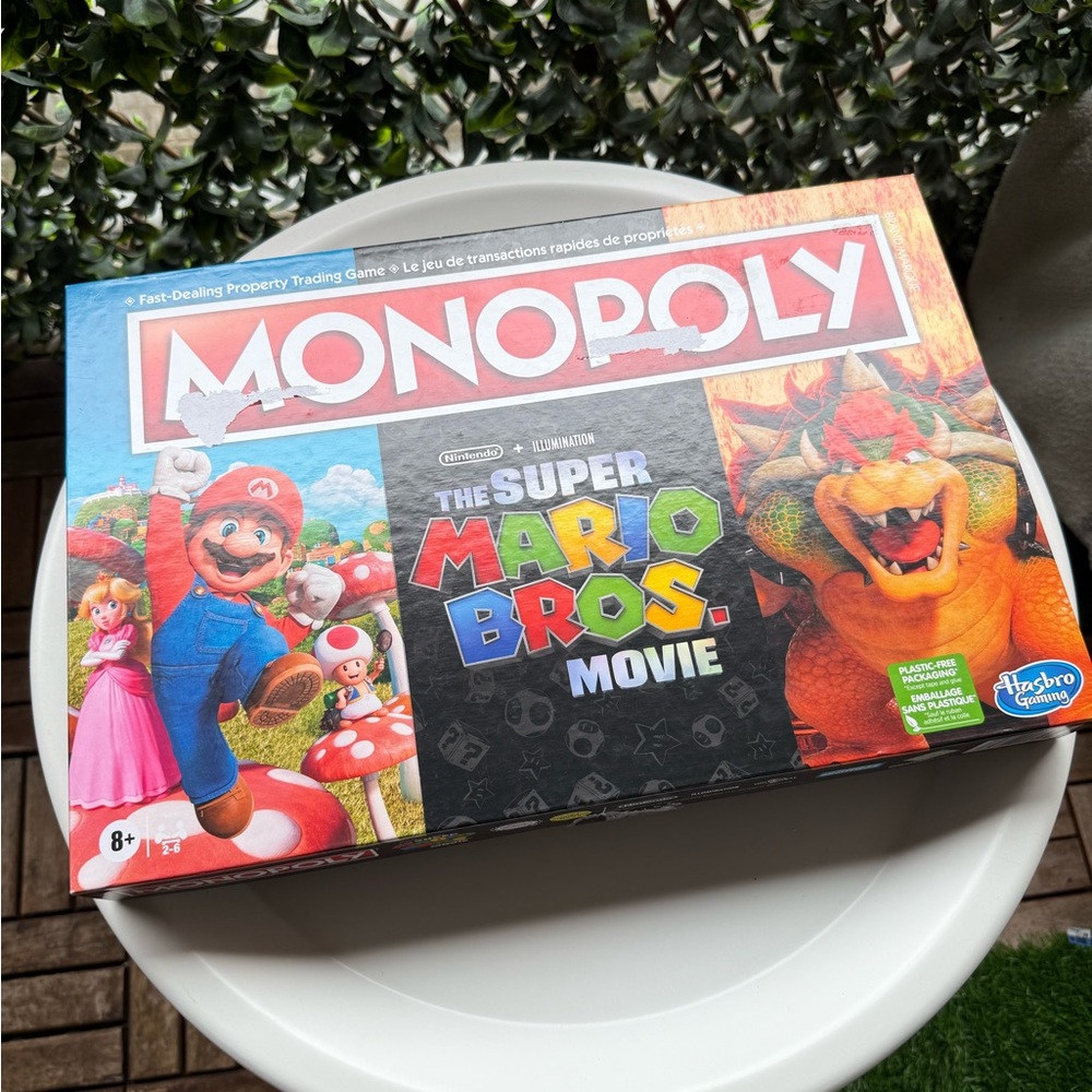 Monopoly The Super Mario Bros. Movie Edition (2023) Board Game Complete Unused